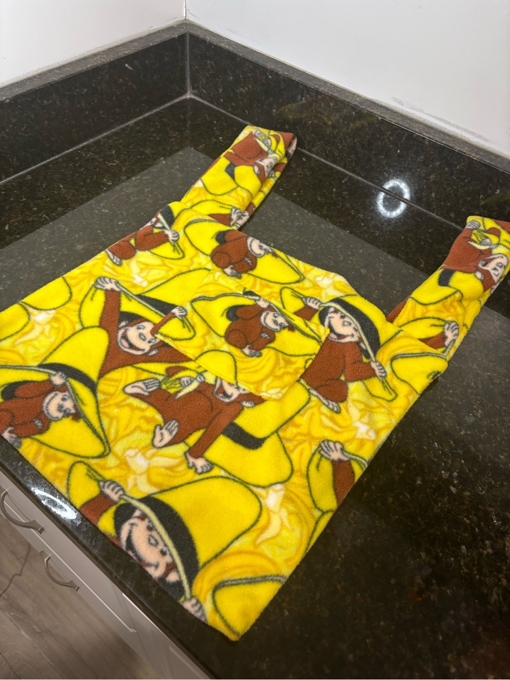 CURIOUS GEORGE Fleece Hand-crafted Tote Bag
